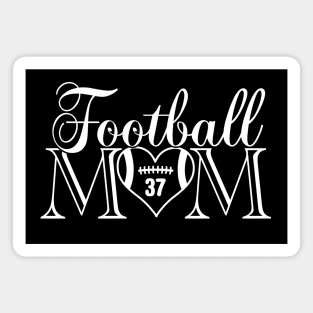 Classic Football Mom #37 That's My Boy Football Jersey Number 37 Magnet